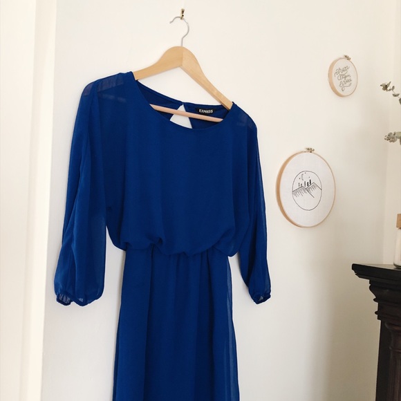 Cobalt Blue Dress Size XS from Express - Picture 3 of 5